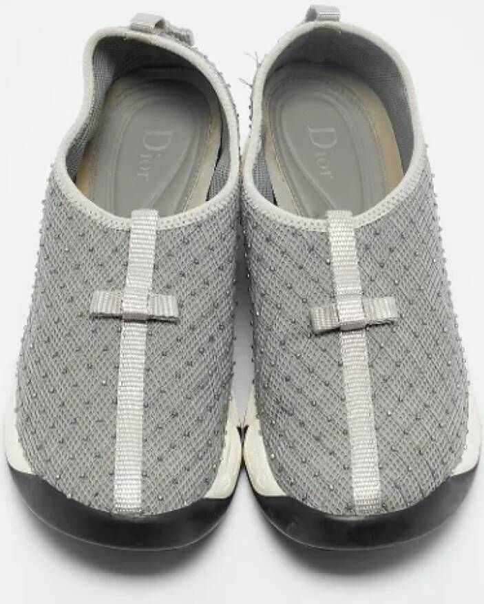 Dior Vintage Pre-owned Mesh sneakers Gray Dames