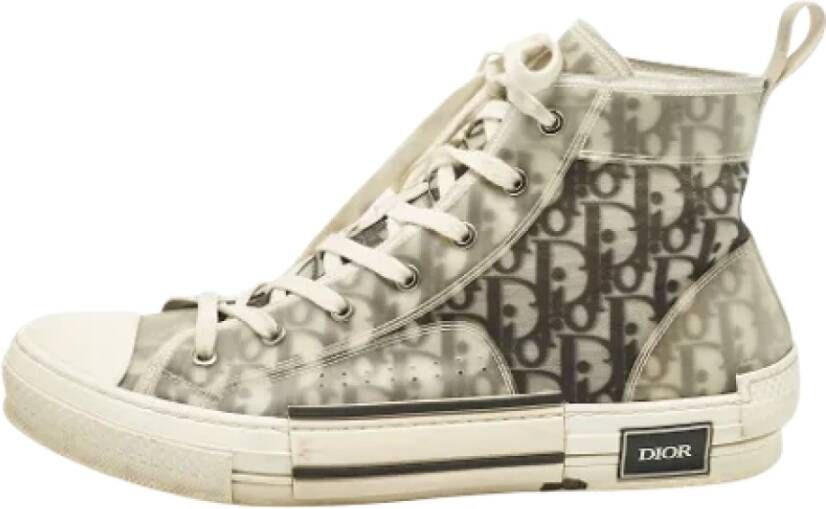 Dior Vintage Pre-owned Mesh sneakers Gray Heren