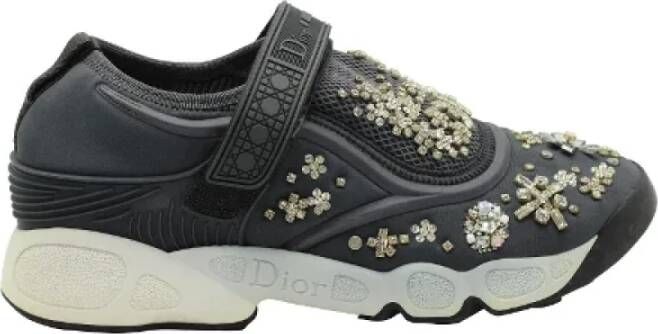 Dior Vintage Pre-owned Nylon sneakers Gray Dames