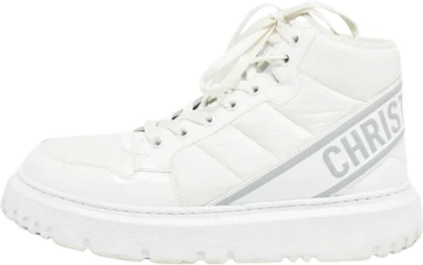 Dior Vintage Pre-owned Nylon sneakers White Dames