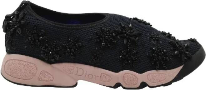 Dior Vintage Pre-owned Plastic sneakers Blue Dames