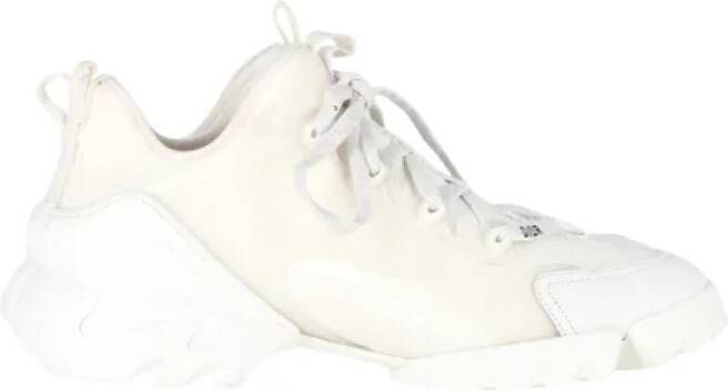 Dior Vintage Pre-owned Plastic sneakers White Dames