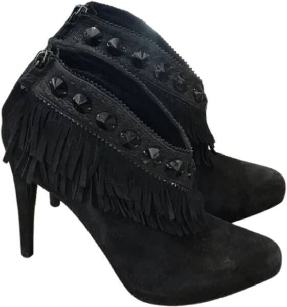 Dior Vintage Pre-owned Suede boots Black Dames