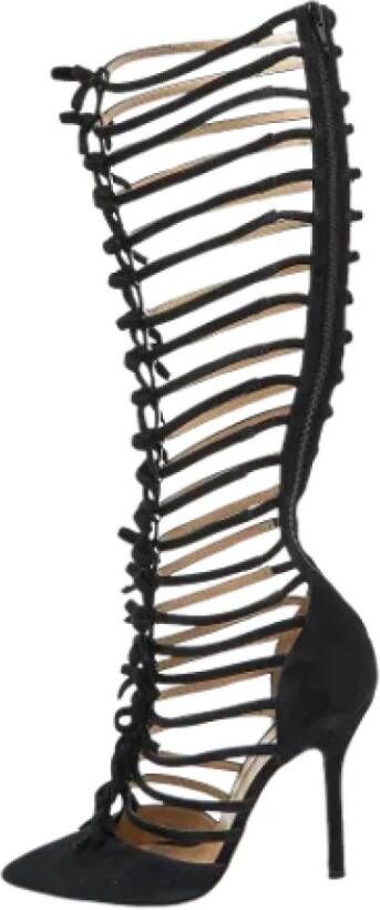 Dior Vintage Pre-owned Suede boots Black Dames