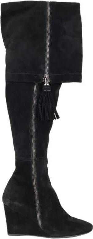 Dior Vintage Pre-owned Suede boots Black Dames
