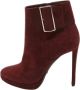 Dior Vintage Pre-owned Suede boots Red Dames - Thumbnail 1