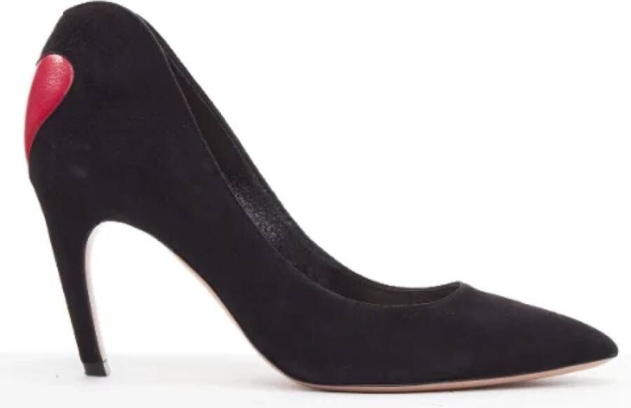 Dior Vintage Pre-owned Suede heels Black Dames