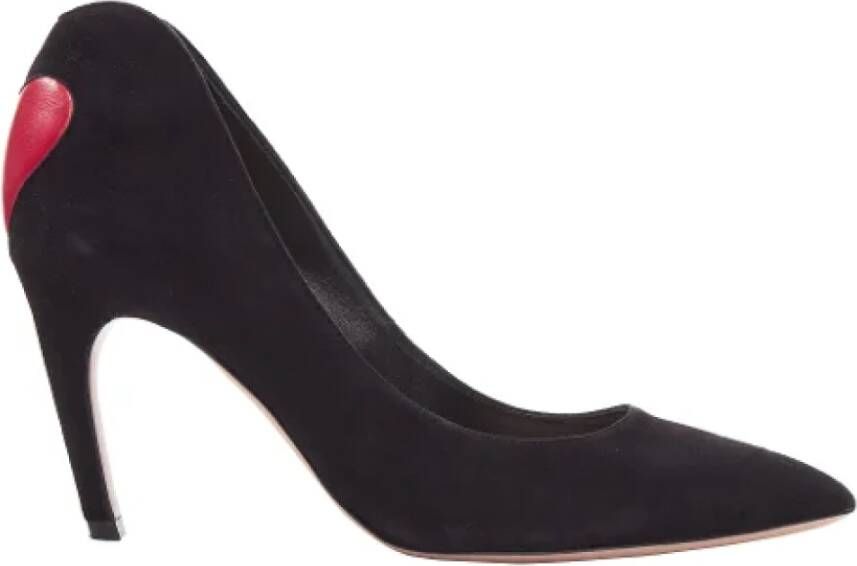 Dior Vintage Pre-owned Suede heels Black Dames