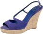 Dior Vintage Pre-owned Suede sandals Blue Dames - Thumbnail 1