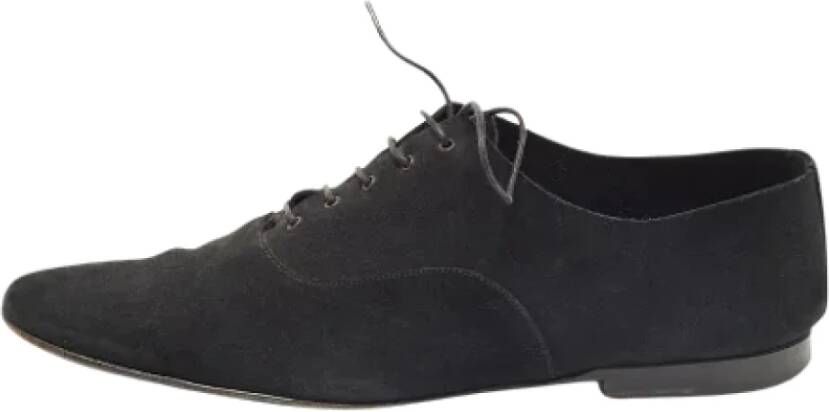 Dior Vintage Pre-owned Suede sneakers Black Dames