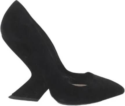 Dior Vintage Pre-owned Velvet heels Black Dames