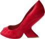 Dior Vintage Pre-owned Velvet heels Red Dames - Thumbnail 1
