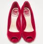 Dior Vintage Pre-owned Velvet heels Red Dames - Thumbnail 1