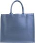 Dior Vintage Tweedehands Dior Book Tote Blauwe Leren Tas - Thumbnail 1