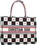 Dior Vintage Tweedehands Dior Book Tote Checkerboard Heart - Thumbnail 1