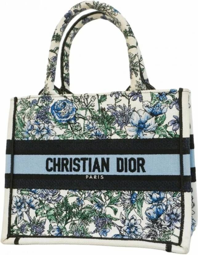 Dior Vintage Tweedehands Dior Book Tote Floral Tas