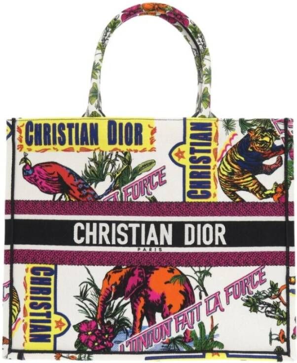 Dior Vintage Tweedehands Dior Book Tote Jungle Motif