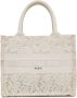 Dior Vintage Tweedehands Dior Book Tote Kant Wit - Thumbnail 1
