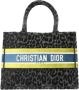 Dior Vintage Tweedehands Dior Book Tote Leopard Print - Thumbnail 1