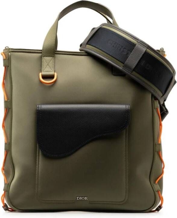 Dior Vintage Tweedehands Dior Book Tote Oblique Jacquard Canvas