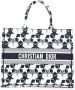 Dior Vintage Tweedehands Dior Book Tote Star Print Canvas - Thumbnail 1