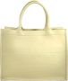 Dior Vintage Tweedehands Dior Book Tote Tas Beige - Thumbnail 1