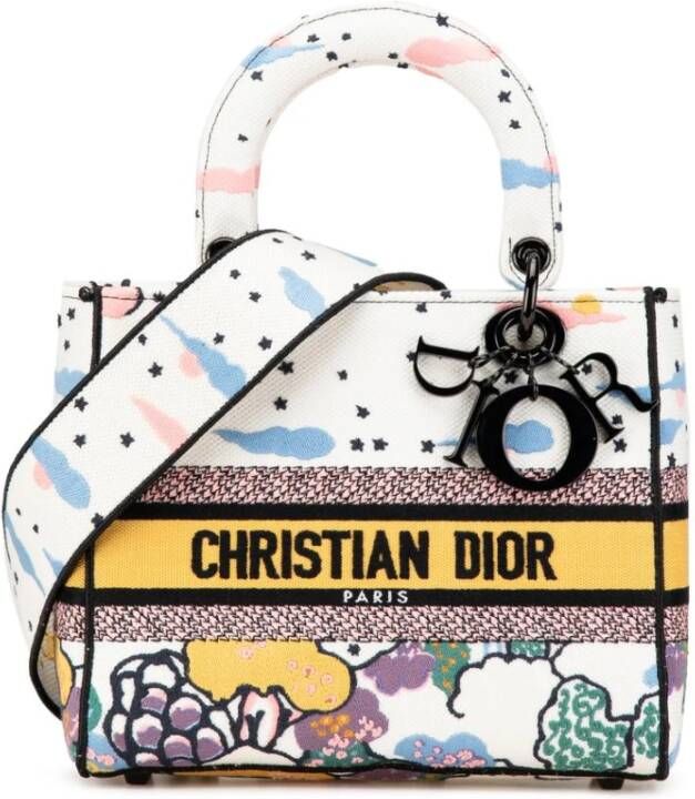 Dior Vintage Tweedehands Dior Book Tote Tas Cloud Print
