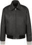 Dior Zwarte Leren Jas Ribboorden Rits - Thumbnail 1