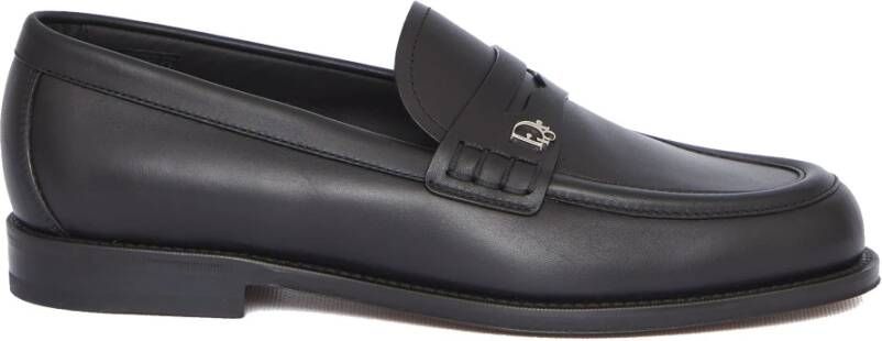 Dior Zwarte Leren Loafers Stijlvolle Herenschoenen