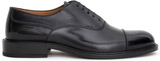 Dior Zwarte leren Oxford veterschoen