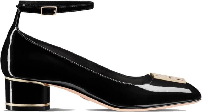 Dior Zwarte Leren Pumps voor Vrouwen