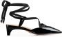Dior Zwarte Leren Vierkante Neus Pumps Black Dames - Thumbnail 1