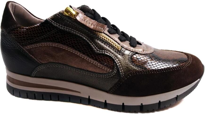 DL Sport sneaker met uitneembaar voetbed 6725.02 BRUIN COMBI