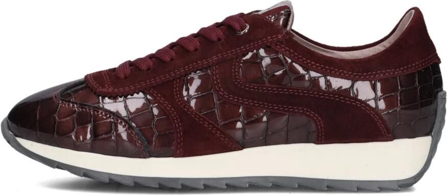 DL SPORT Lage Sneakers Dames 6745 Suède Rood