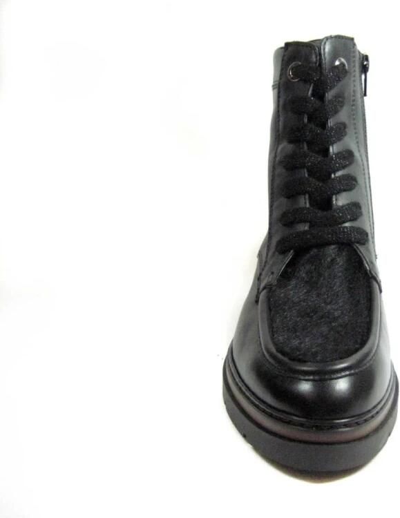 DL Sport half hoge leren veterboots 6768.02 Zwart - Foto 4