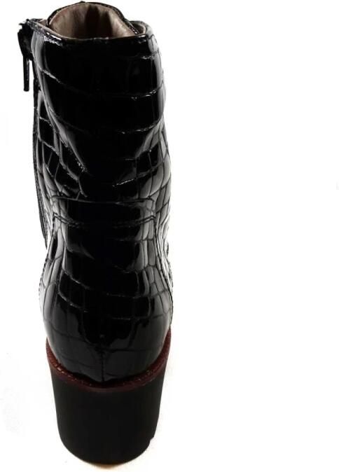 DL Sport veterlaarsje 6796.09 Zwart croco lakleer - Foto 5