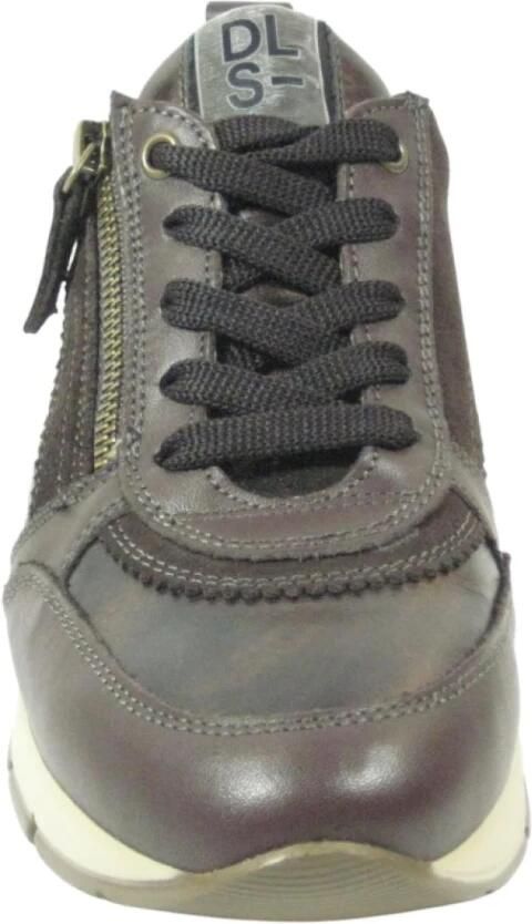 DL Sport 7116 944 02 Vitello TDM Sneakers Bruin Brons Leer Dames Bruin - Foto 8