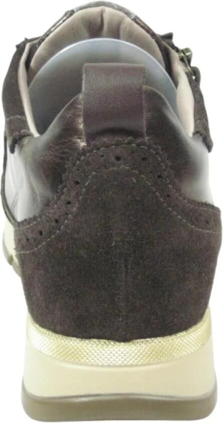 DL Sport 7116 944 02 Vitello TDM Sneakers Bruin Brons Leer Dames Bruin - Foto 9