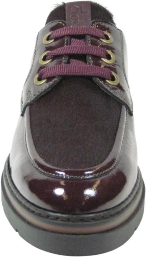 DL Sport Dames nette veterschoen Artikel 7249 Bordeaux combinatie - Foto 3