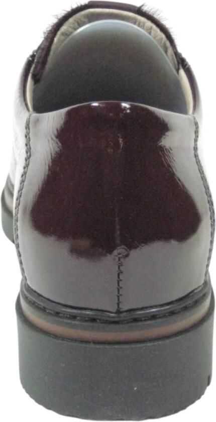 DL Sport Dames nette veterschoen Artikel 7249 Bordeaux combinatie - Foto 4