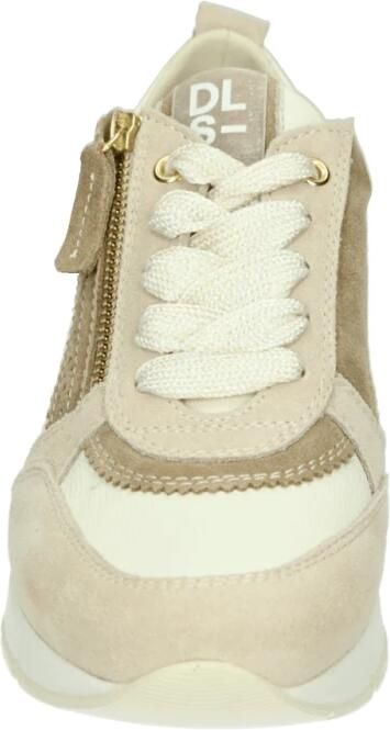 DL Sport Beige Sportieve Lage Sneakers