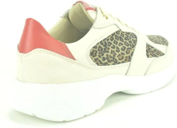 DL Sport Luipaardprint Beige Sneakers