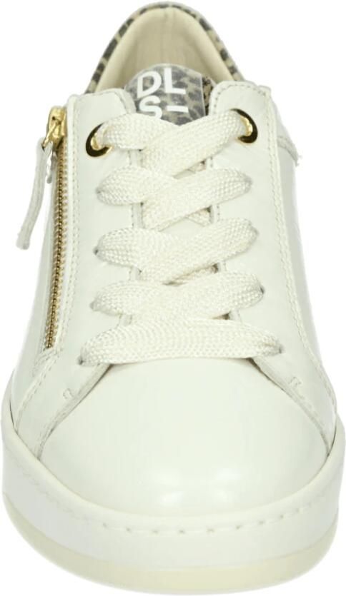 DL Sport Sportieve lage damessneakers wit leer