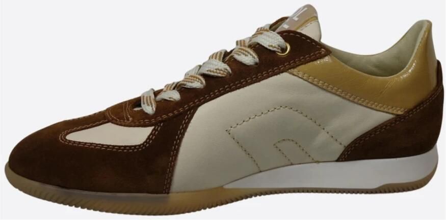 DL Sport Dames sneakers Dunne zool Artikel 6944 Cognac leer - Foto 2