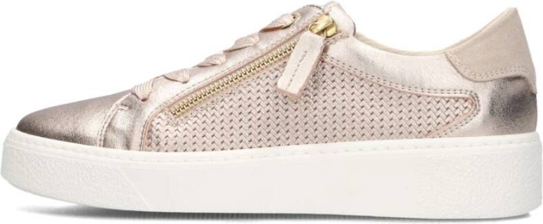 DL Sport Gouden Sneakers met Ritsdetail
