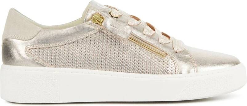 DL SPORT Lage Sneakers Dames 6207 Met Maat: 36 Materiaal: Leer Kleur: Goud