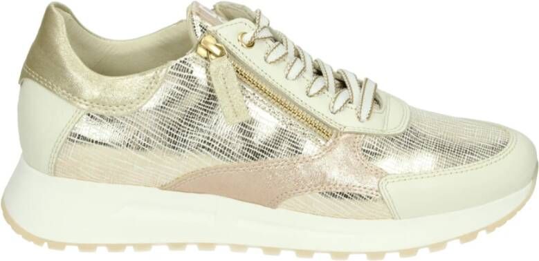 DL Sport Gouden Sportieve Lage Sneakers