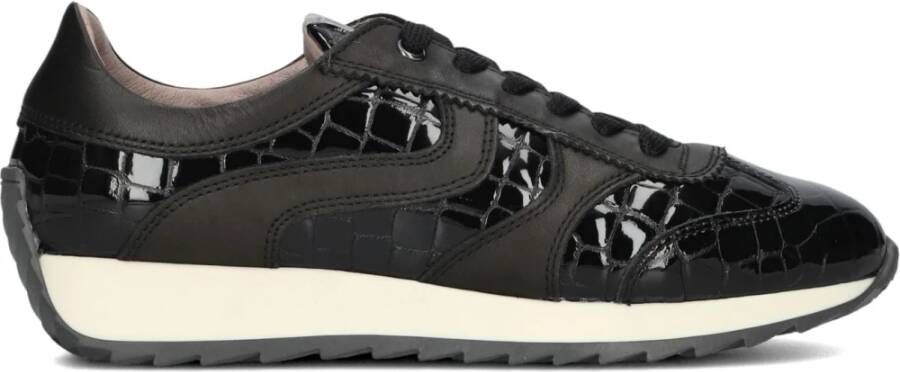 DL SPORT Lage Sneakers Dames 6745 Maat: 40 Materiaal: Lakleer Kleur: Zwart