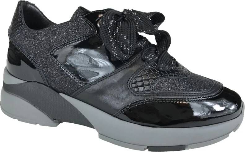 DL Sport Sneaker Los Voetbed Black Dames