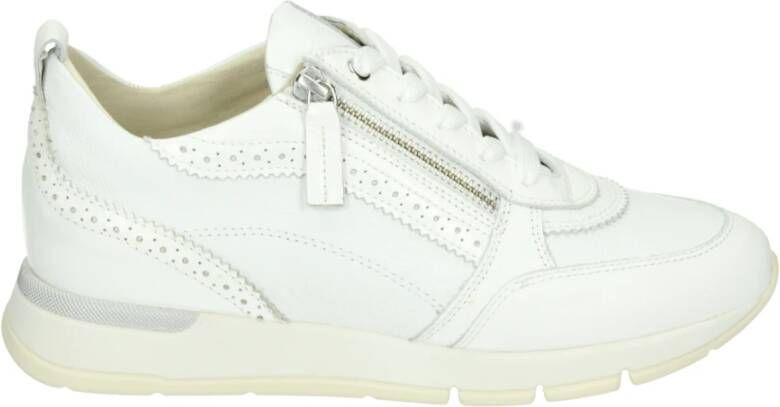 DL Sport Sportieve Lage Dames Sneakers Wit